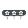 Wholesale 3-piece daisy clothes hangers set by Hepdolu for bulk garment organization.