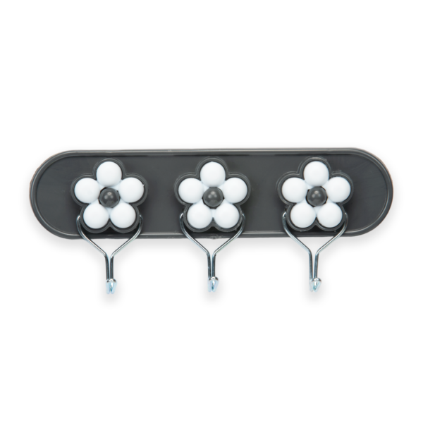 Wholesale 3-piece daisy clothes hangers set by Hepdolu for bulk garment organization.