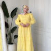 Wholesale fisto broderie layered summer dress in cotton blend for modest fashion.
