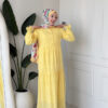 Wholesale fisto broderie layered summer dress in cotton blend for modest fashion.