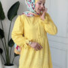 Wholesale fisto broderie layered summer dress in cotton blend for modest fashion.