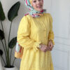Wholesale fisto broderie layered summer dress in cotton blend for modest fashion.