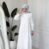 Wholesale fisto broderie layered summer dress in cotton blend for modest fashion.