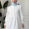 Wholesale fisto broderie layered summer dress in cotton blend for modest fashion.