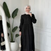 Wholesale fisto broderie layered summer dress in cotton blend for modest fashion.