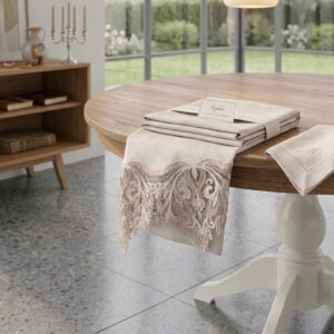 Luxury Round Tablecloth Wholesale | Guipure Lace Dining Table Cover
