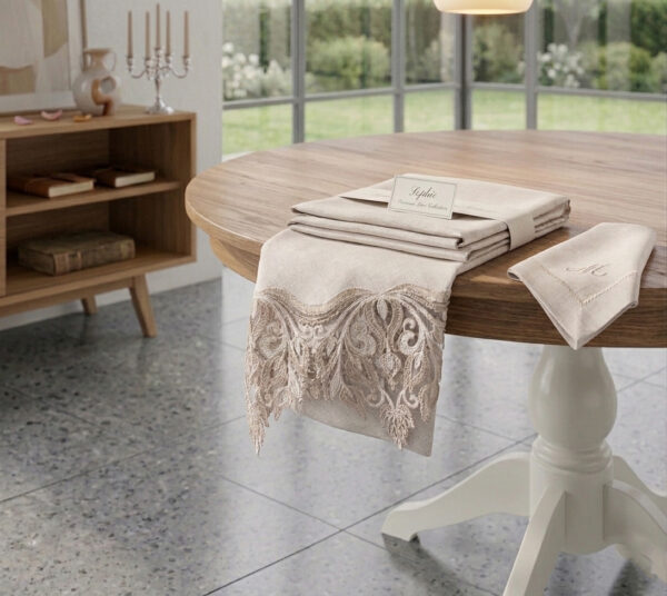 Luxury Round Tablecloth Wholesale | Guipure Lace Dining Table Cover