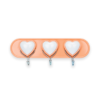 Wholesale premium heart shaped clothes hangers 3-piece pack by Hepdolu Wholesale Exclusive.