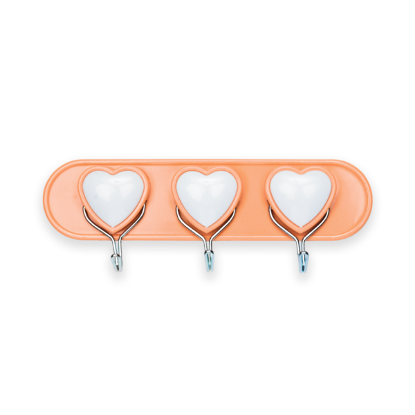 Wholesale premium heart shaped clothes hangers 3-piece pack by Hepdolu Wholesale Exclusive.