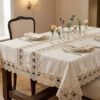 Vip Gardenio Sultan 160x220 cm luxury lace tablecloth with premium guipure borders for wholesale