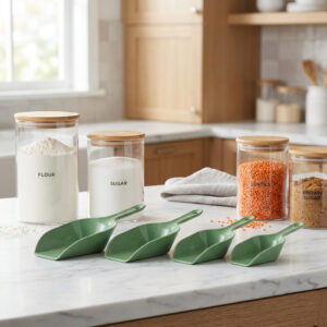 4-piece plastic measuring scoop set for kitchen wholesale
